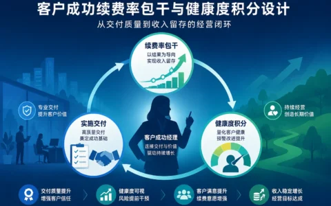 SaaS续费率包干与健康度积分设计：把客户成功从成本中心重构为利润单元（2026年版）