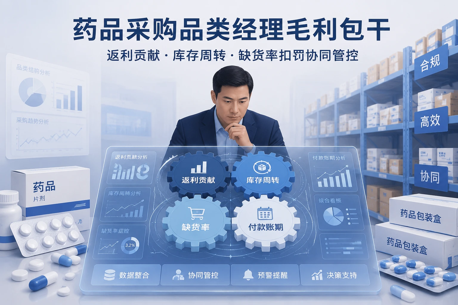 药品采购品类经理毛利包干：返利贡献、付款账期与缺货率扣罚（2026年版）