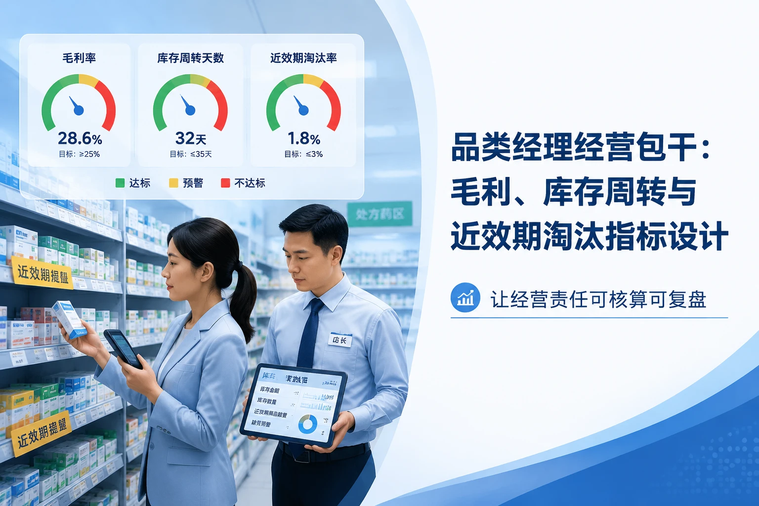 2026年连锁药店品类经理经营包干：毛利、库存周转与近效期淘汰指标设计