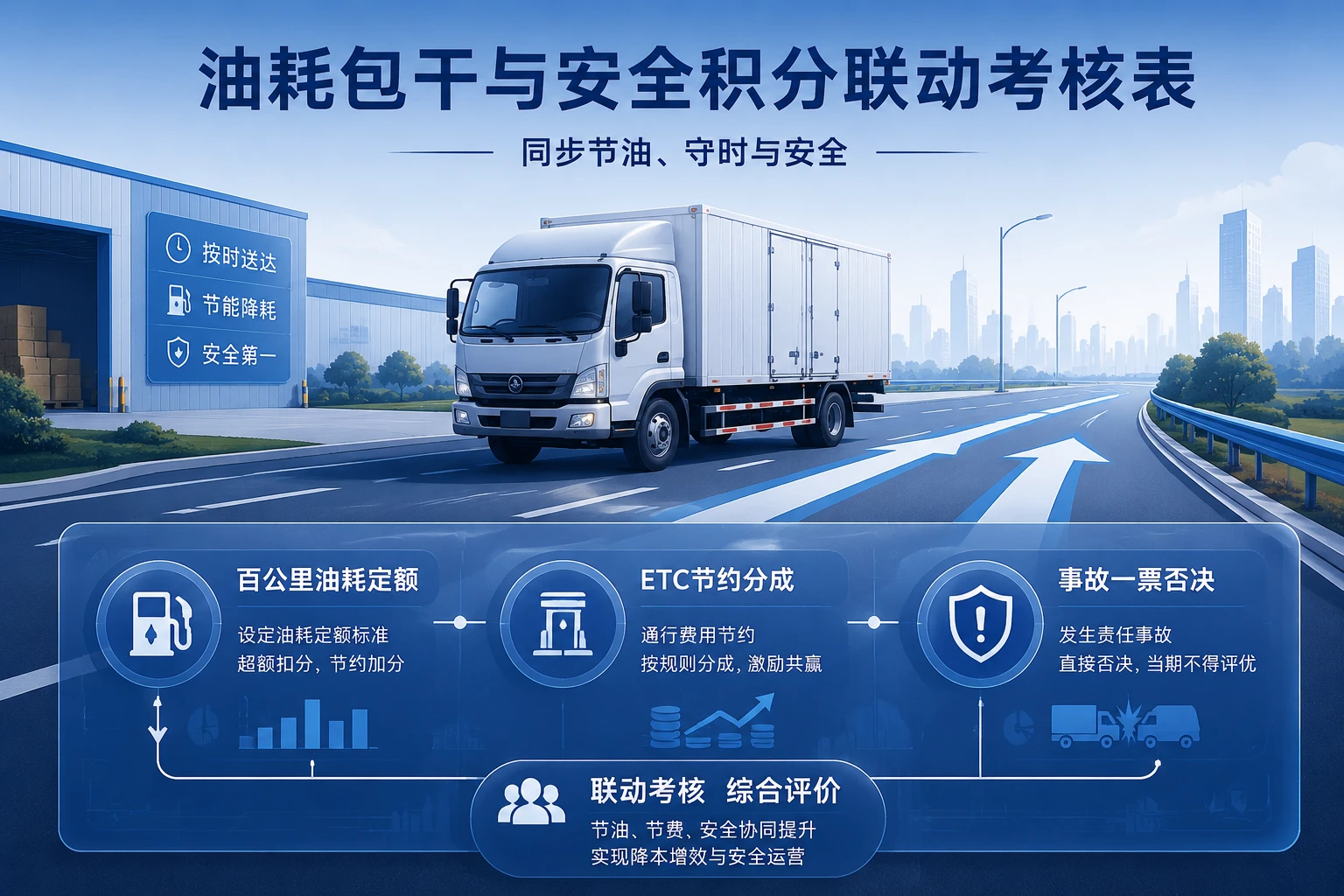 车队司机油耗包干与安全积分考核表：百公里油耗、ETC分成与事故否决（2026年版）