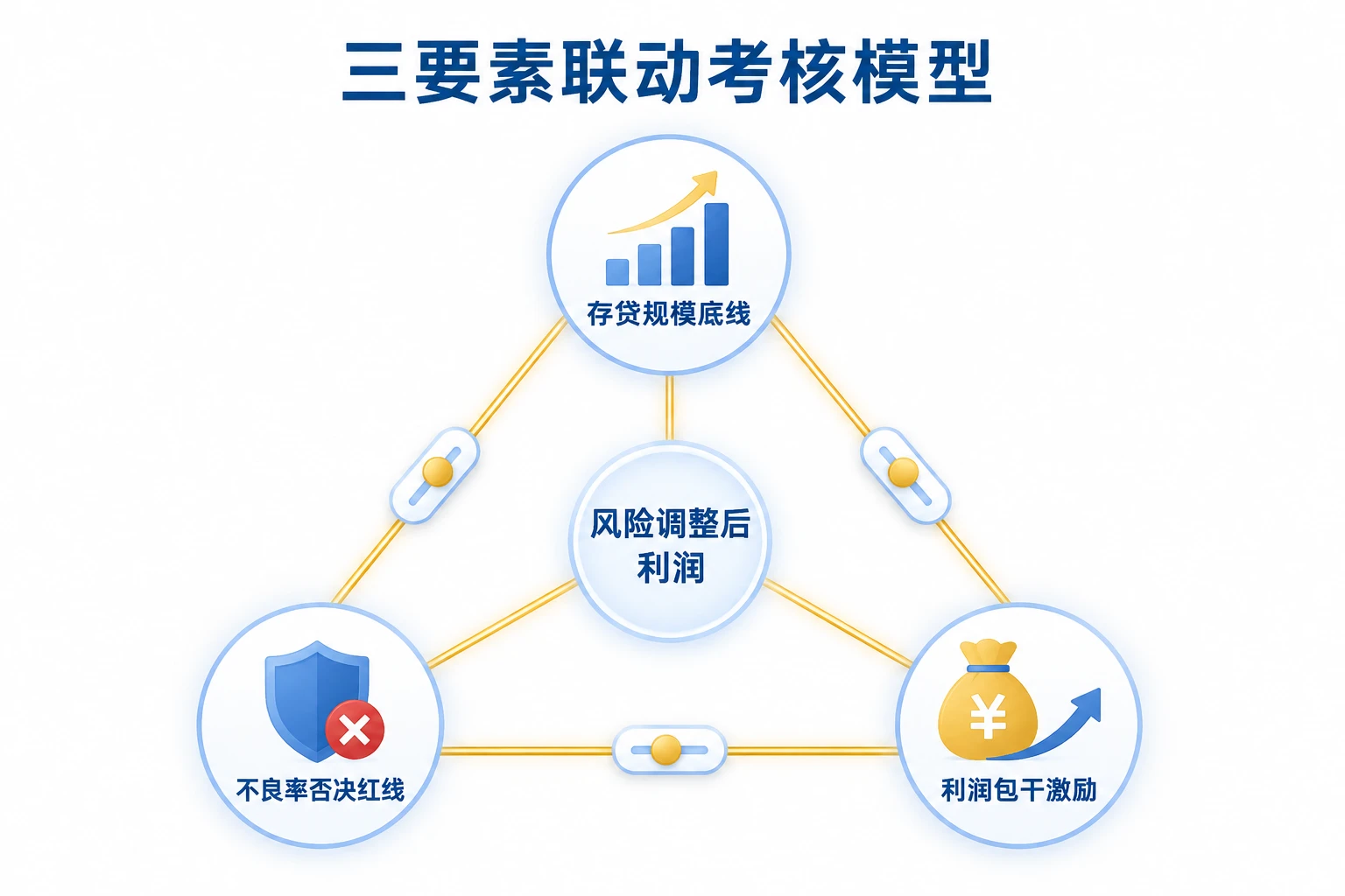 农商行支行长经营责任制：存贷规模、不良率否决与利润包干