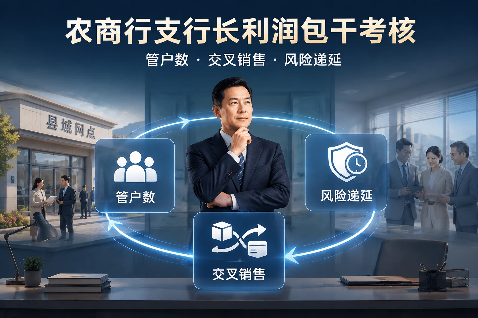 农商行支行长利润包干考核：管户数、交叉销售与风险递延