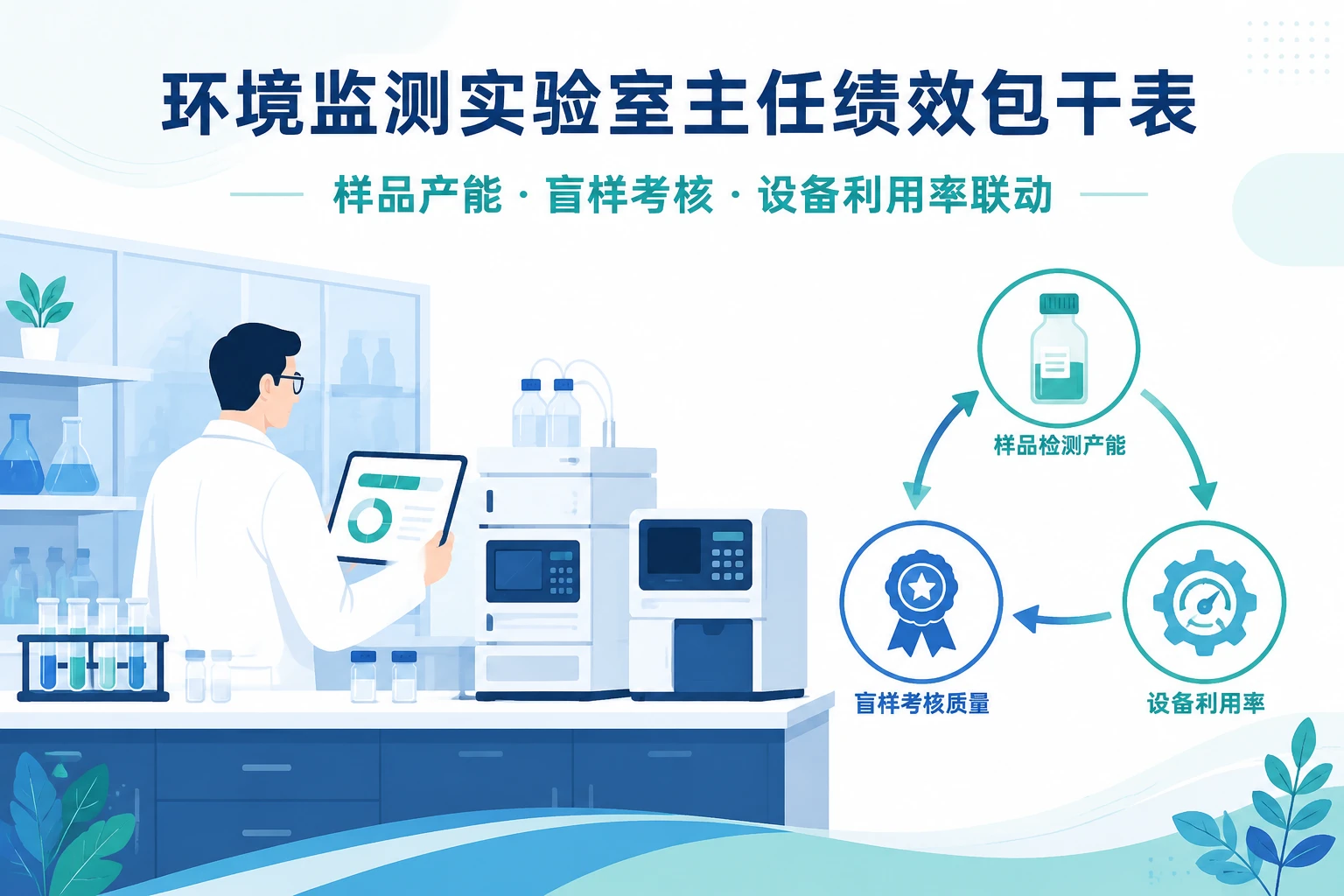 2026年环境监测实验室主任绩效包干表：样品产能、盲样考核与设备利用率联动