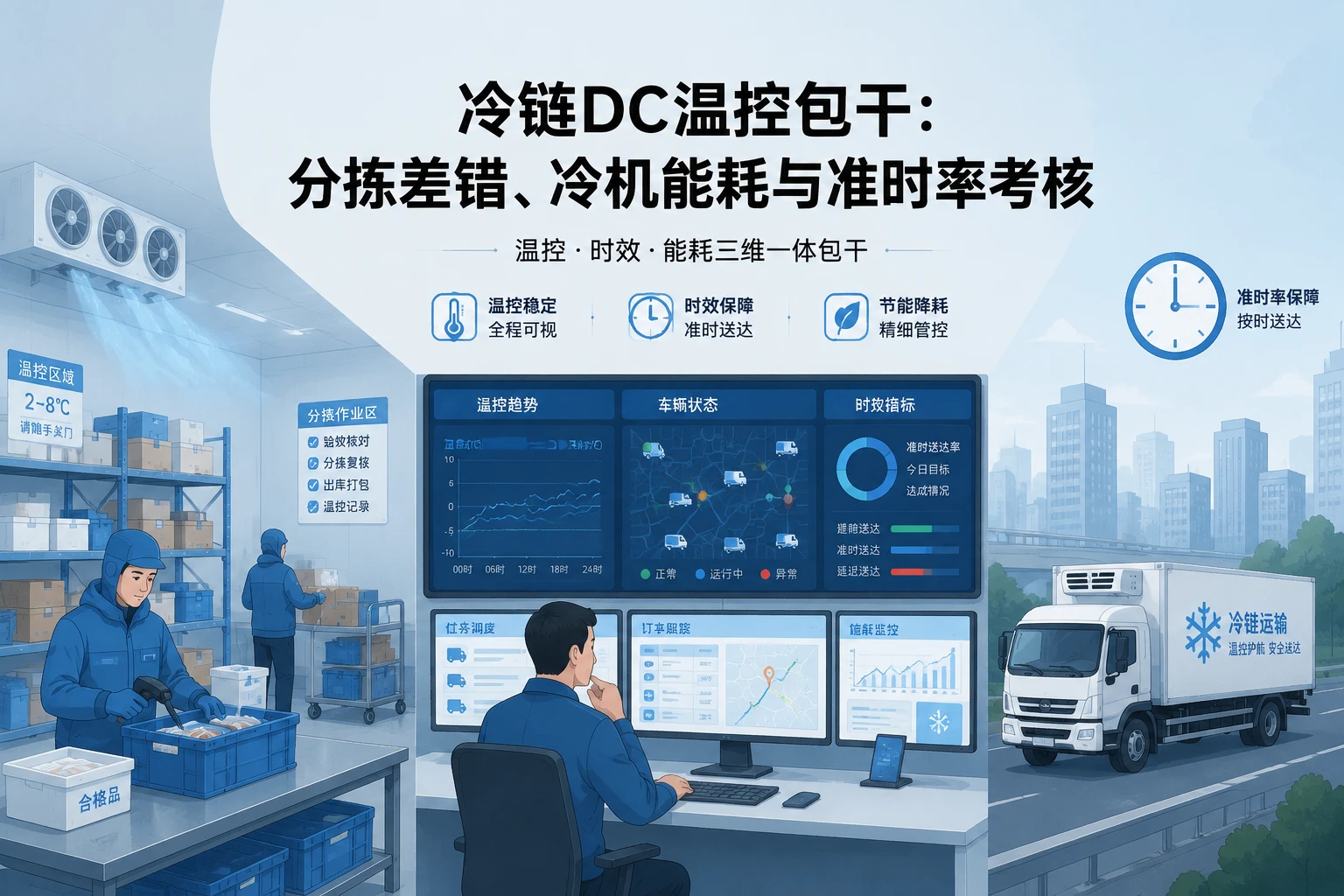 冷链DC温控包干：分拣差错、冷机能耗与准时率考核（2026年版）