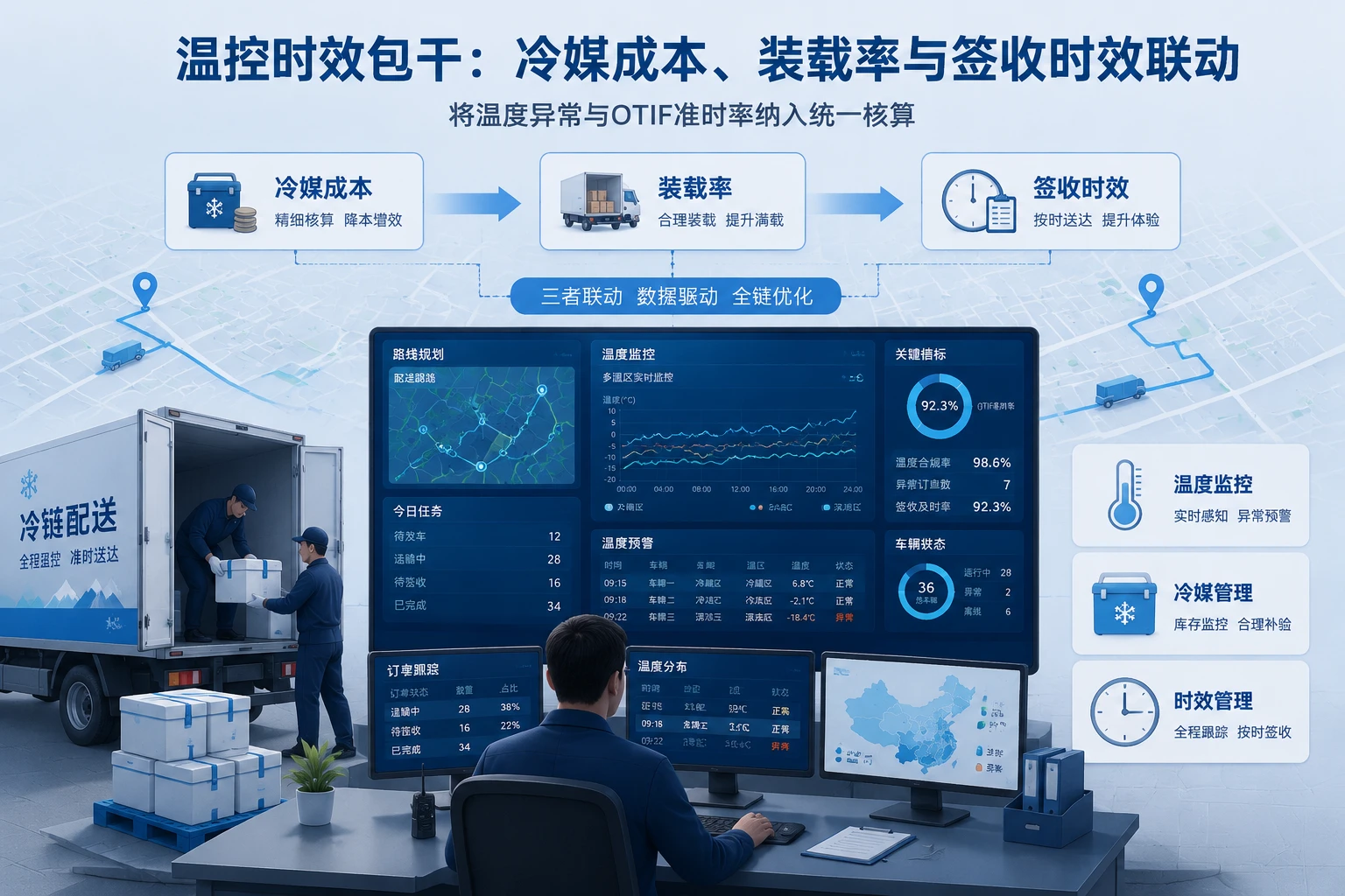 2026年冷链配送调度温控时效包干：冷媒成本、装载率与签收时效联动