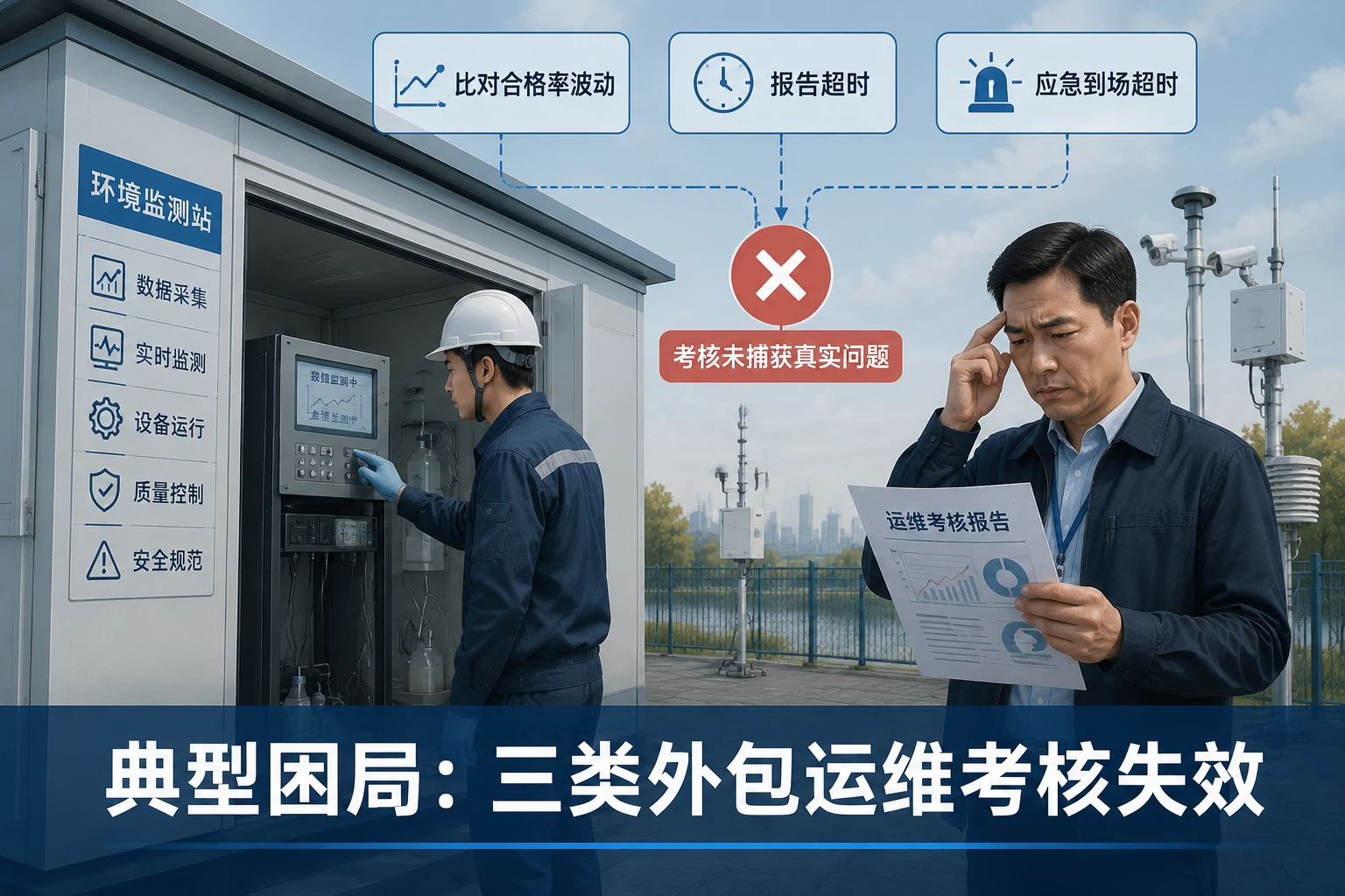 环境监测区域经理质量包干方案：水站气站外包运维考核、比对合格率与成本定额联动