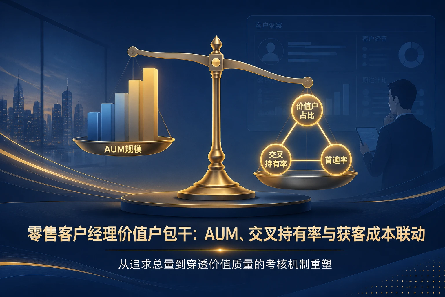 2026年零售客户经理价值户包干：AUM、交叉持有率与获客成本联动