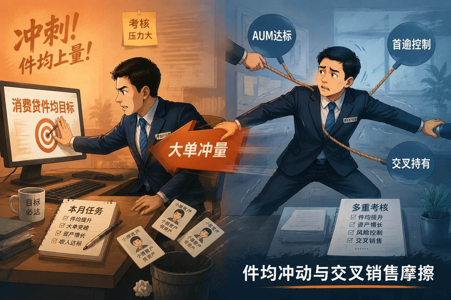 2026年零售客户经理价值户包干：AUM、交叉持有率与获客成本联动