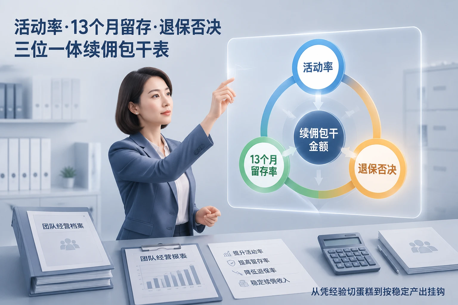寿险团队长续佣包干表：活动率、13个月留存与退保否决联动设计（2026年版）