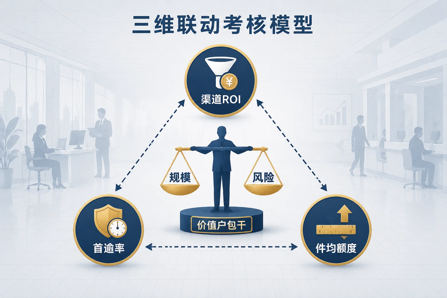 2026年城商行零售客户经理价值户包干：渠道ROI、首逾率与件均联动考核