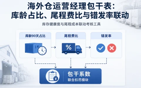2026年海外仓运营经理包干表：库龄占比、尾程费比与错发率联动指标与填写指南