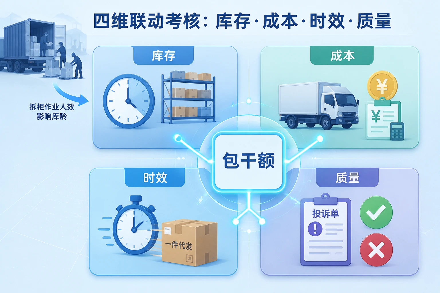 2026年海外仓运营经理包干表：库龄占比、尾程费比与错发率联动