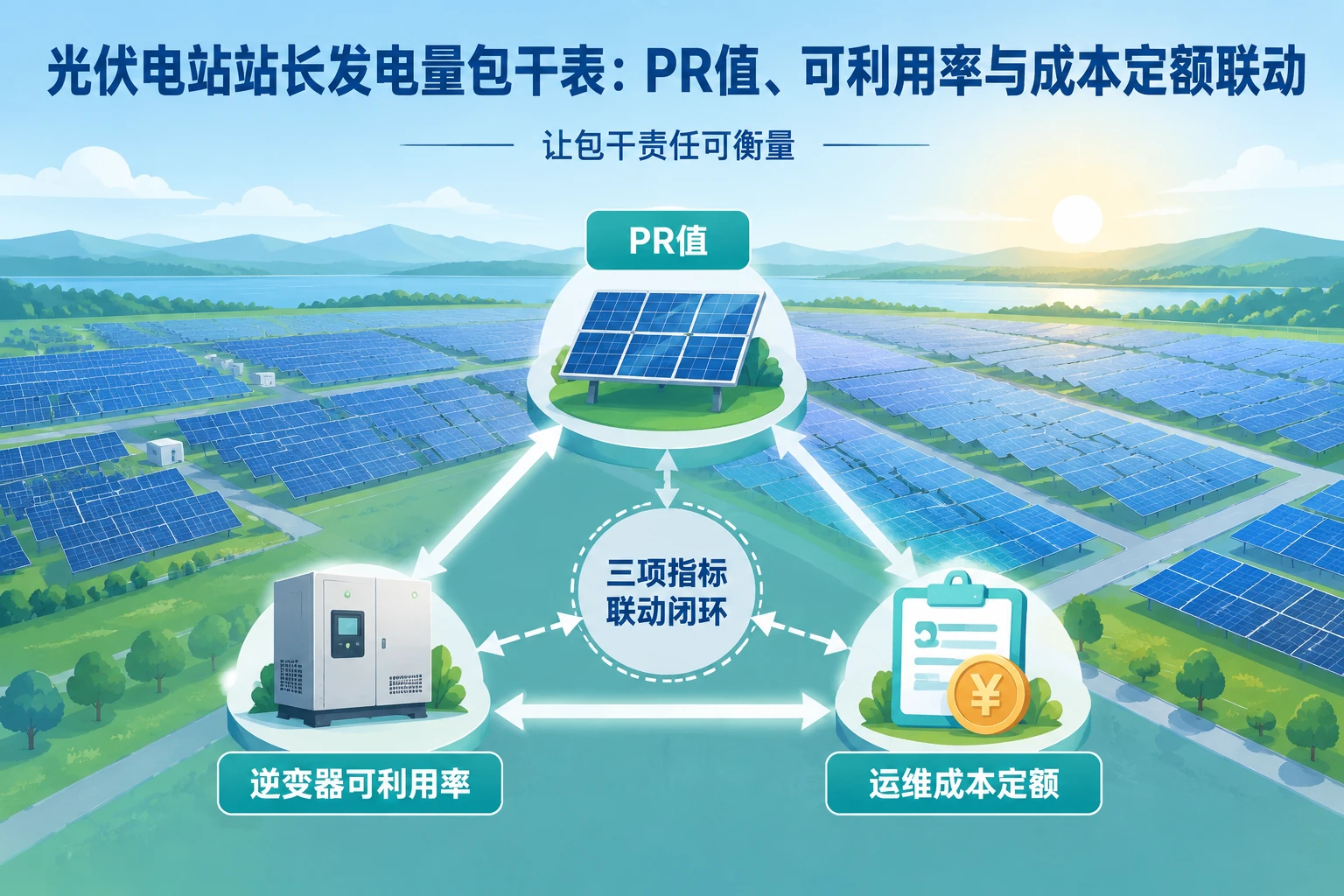 光伏电站站长发电量包干表：PR值、可利用率与成本定额联动（2026年版）