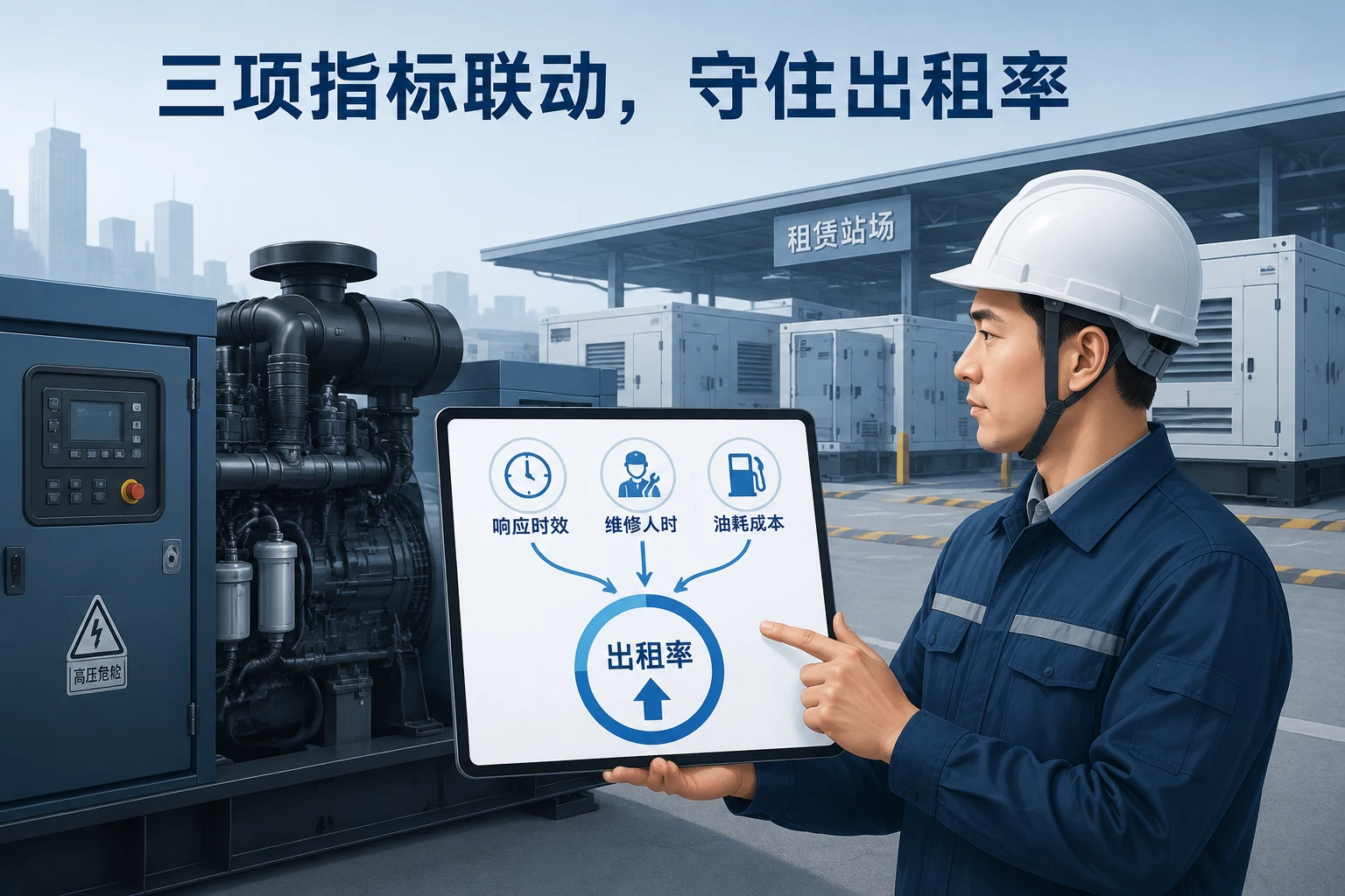 2026年工业发电机租赁维修包干表:应急响应、人效与油耗考核