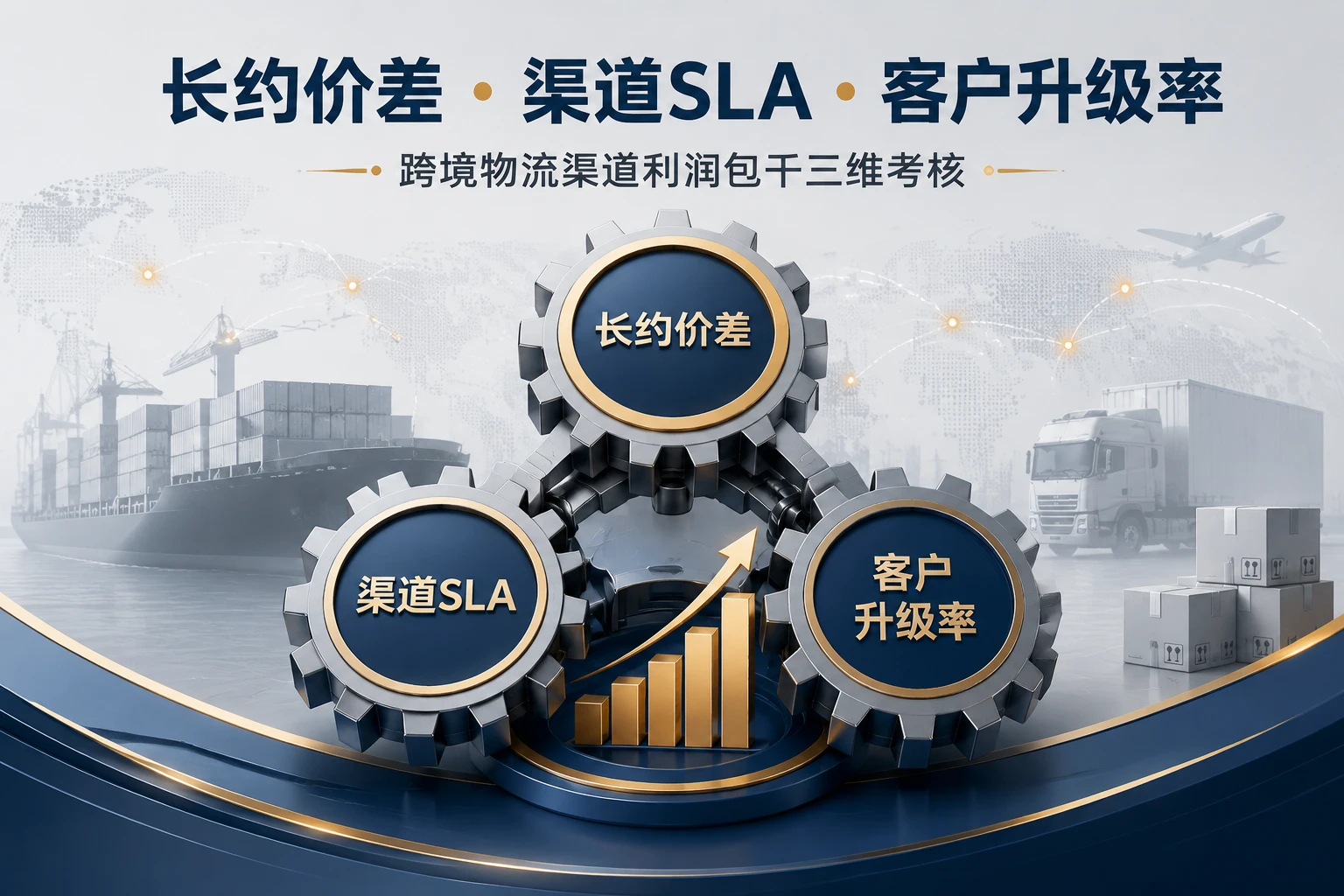 跨境物流商务经理渠道包干:长约价差、SLA与客户升级率考核