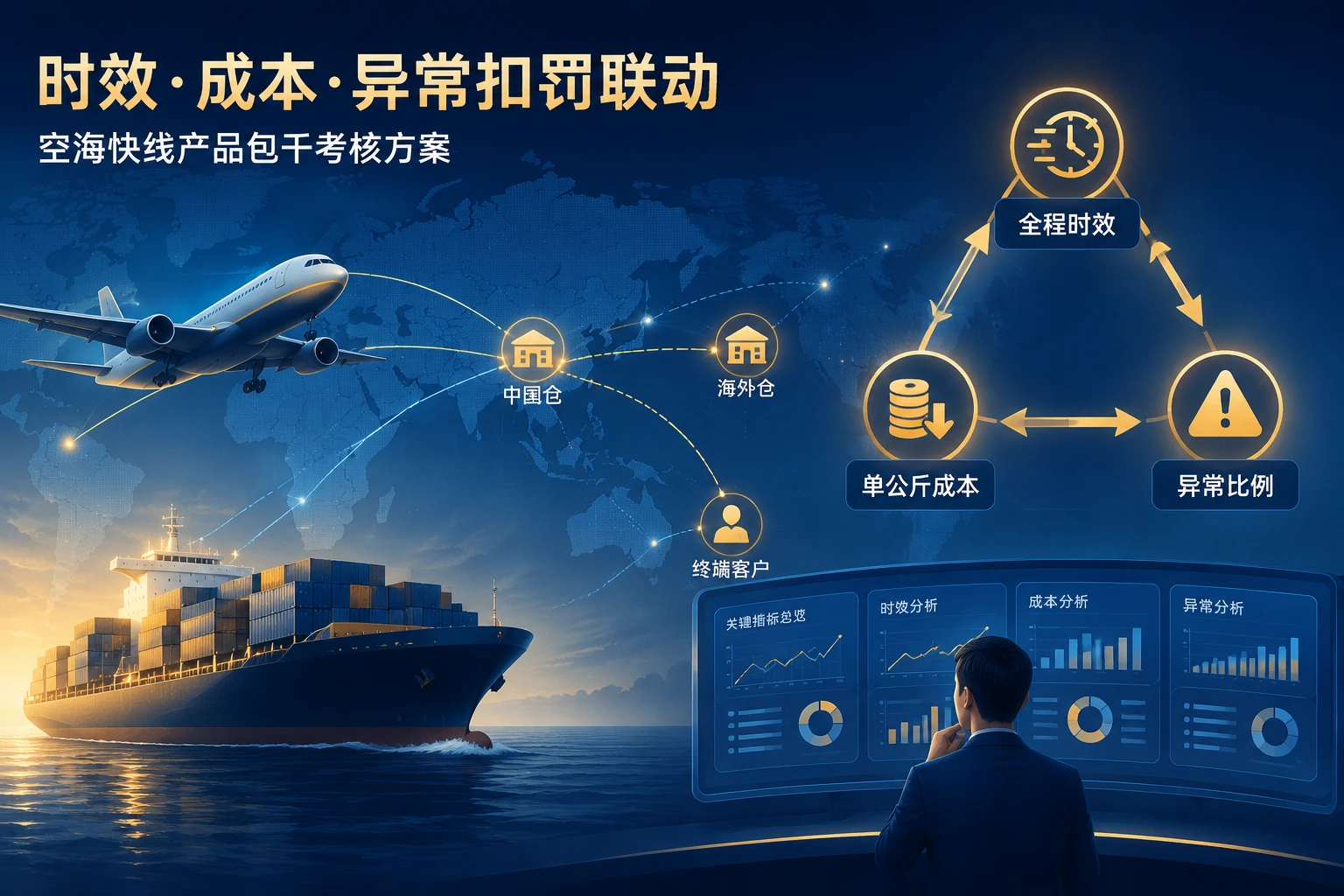 2026年跨境空海快线产品包干：时效、单公斤成本与异常扣罚联动