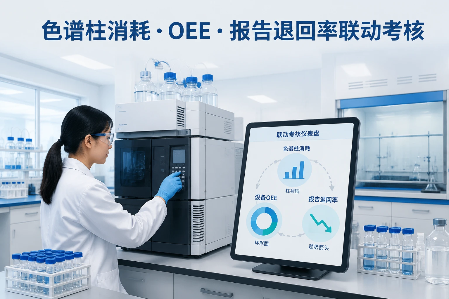 第三方检测有机分析班组包干考核表：色谱柱消耗、OEE与报告退回率联动