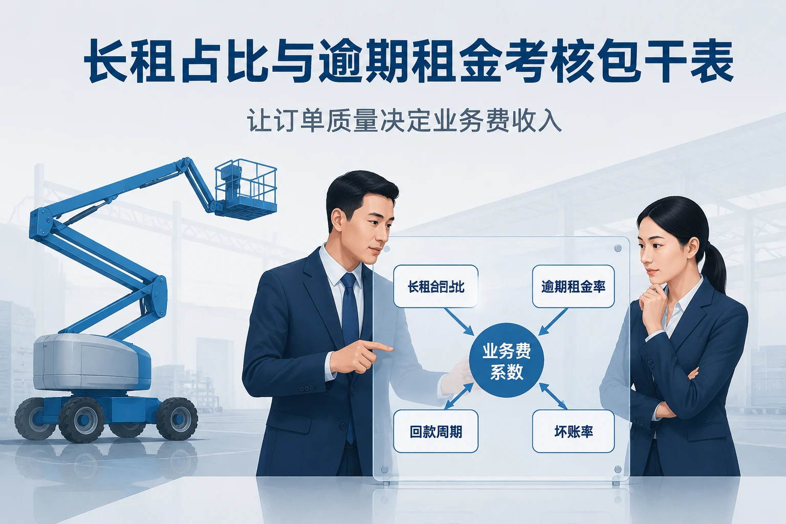 高空作业平台租赁销售包干表:长租占比与逾期租金考核(2026年版)