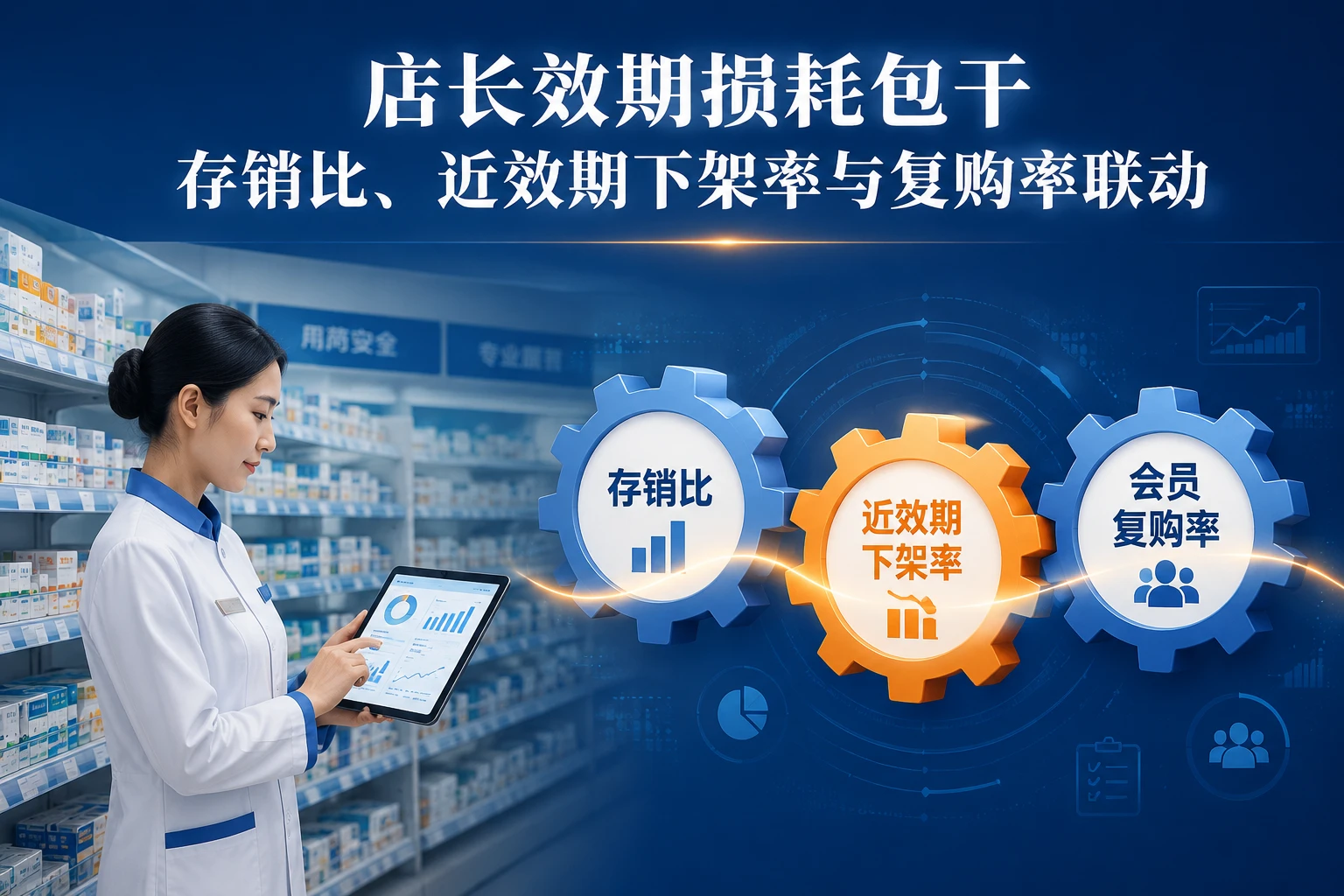 连锁药店店长效期损耗包干：存销比、近效期下架率与复购率联动