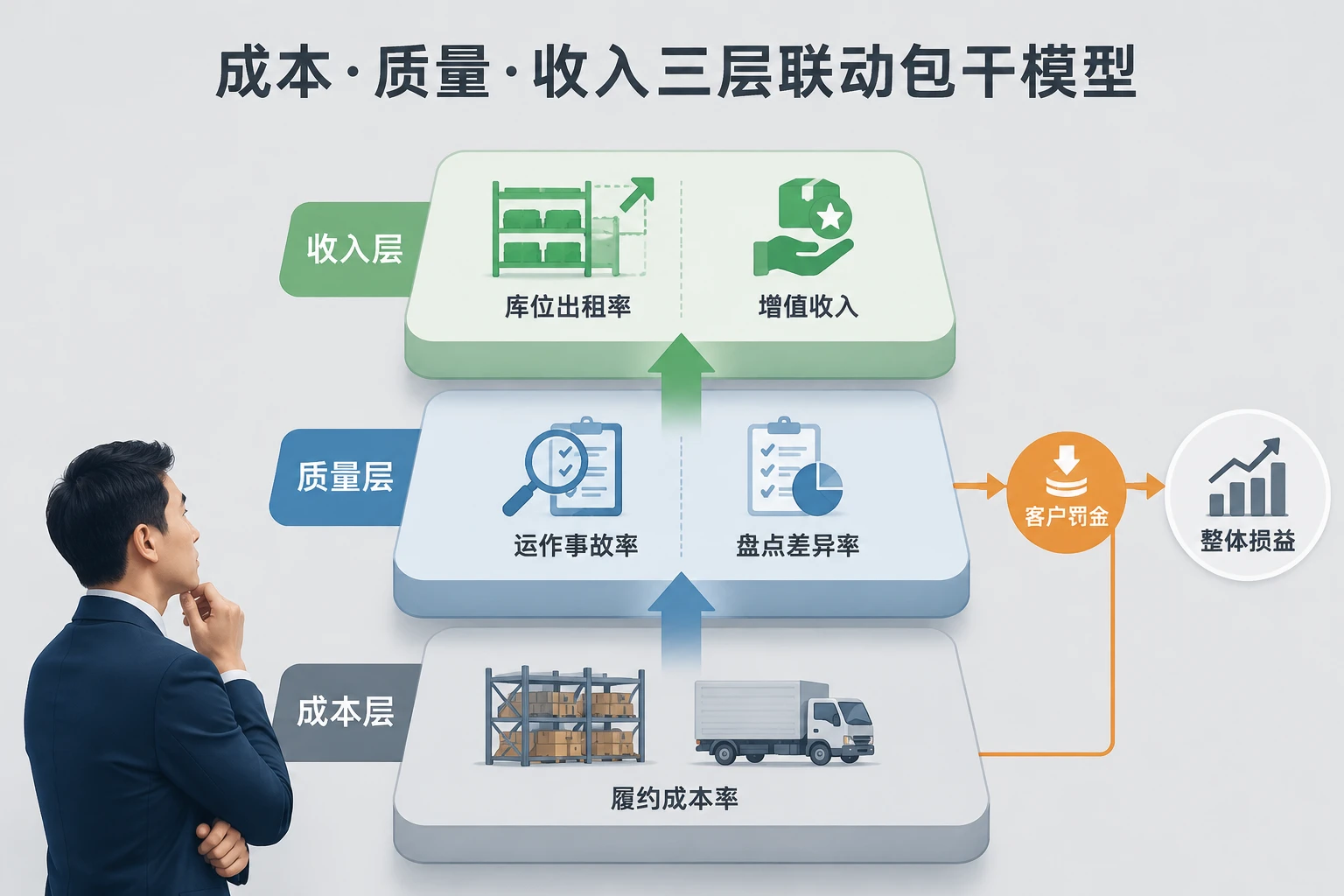 2026年合同物流项目经理客户损益包干：履约成本、事故与罚金联动