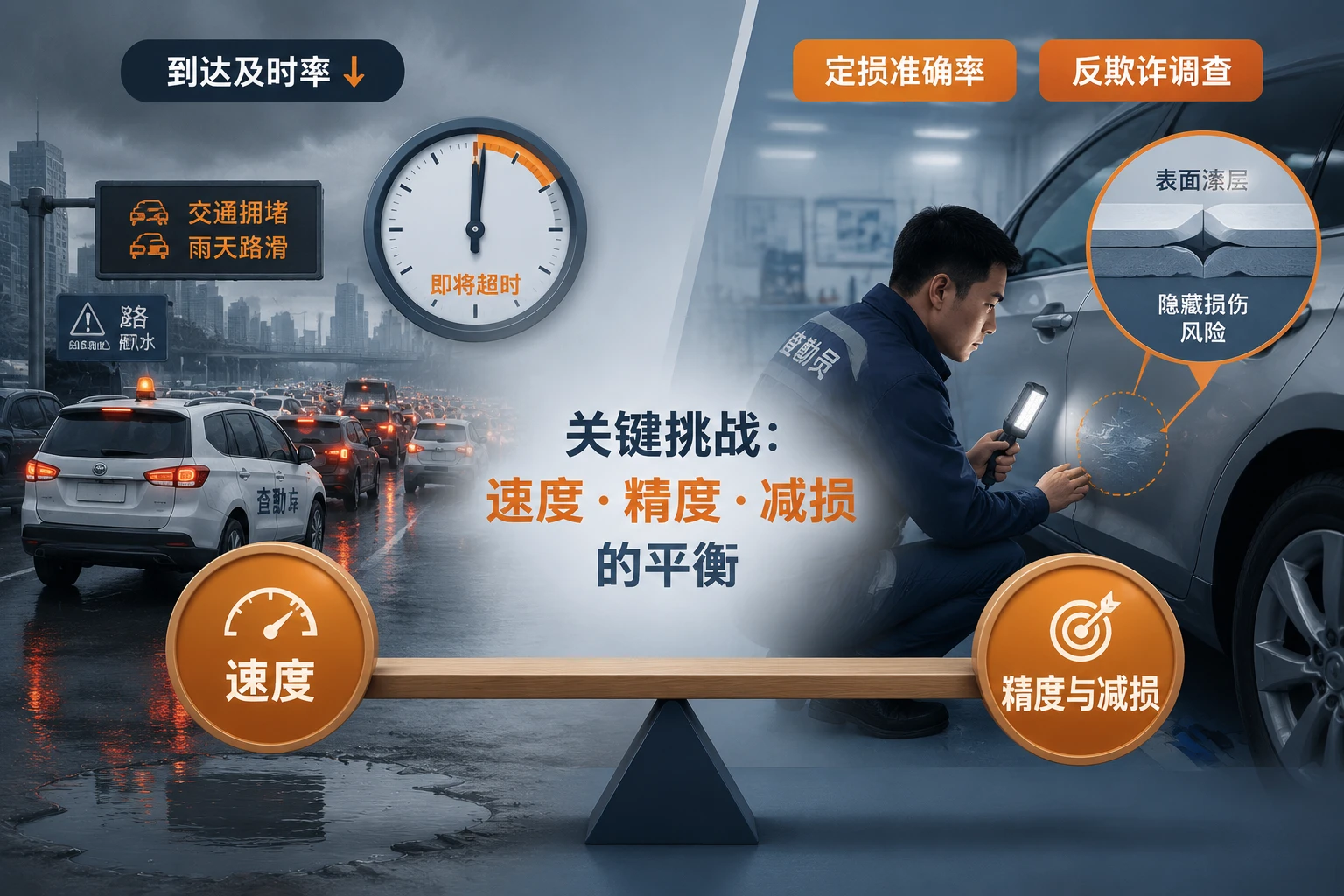 2026年车险查勘组人效减损包干：到达及时率、定损准确率与灾害应急联动