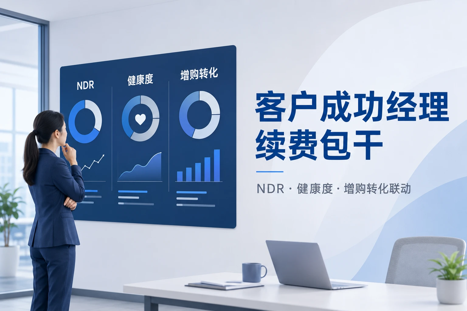 2026年B2BSaaS客户成功经理续费包干：NDR、健康度与增购转化联动