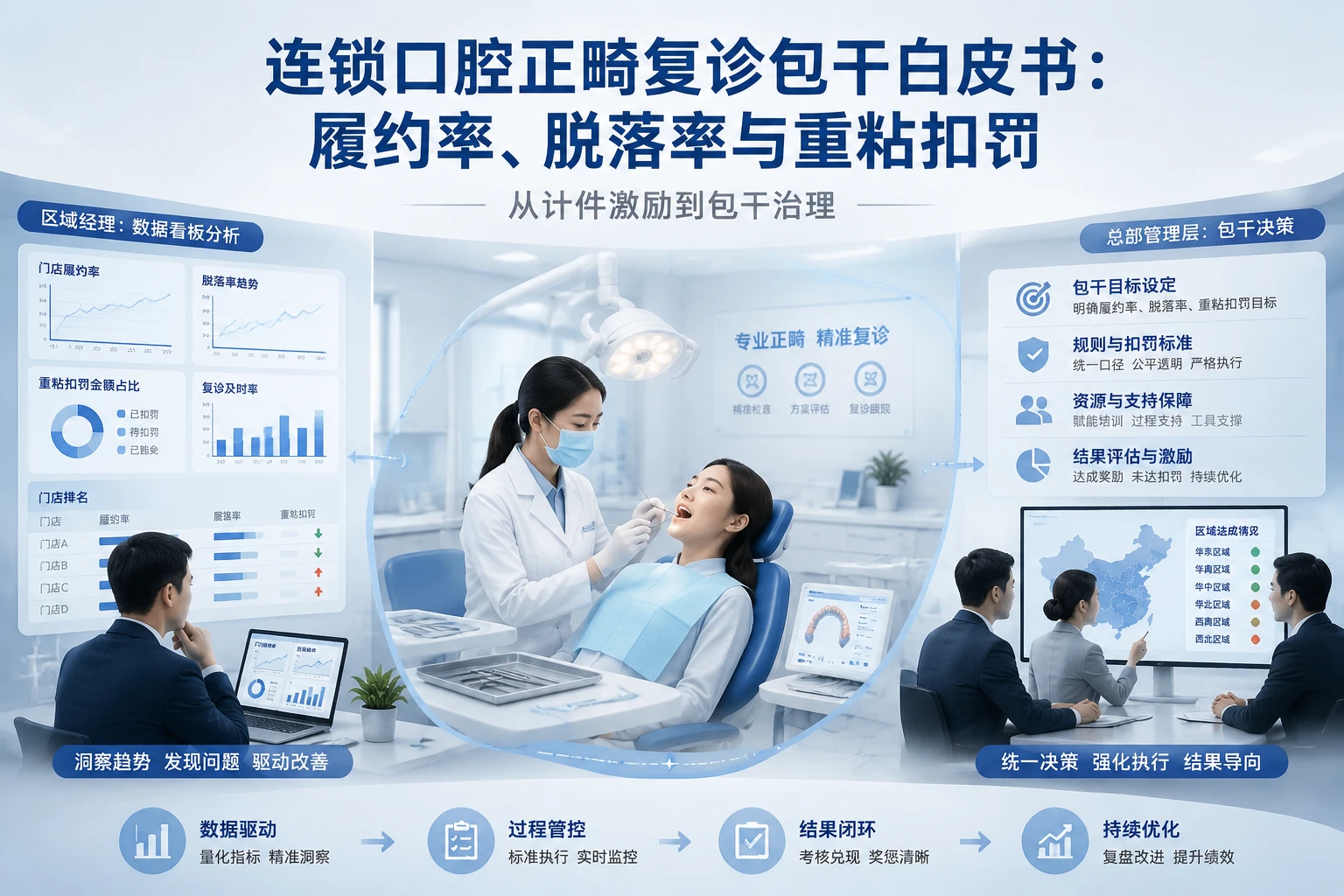 连锁口腔正畸复诊包干白皮书：履约率、脱落率与重粘扣罚