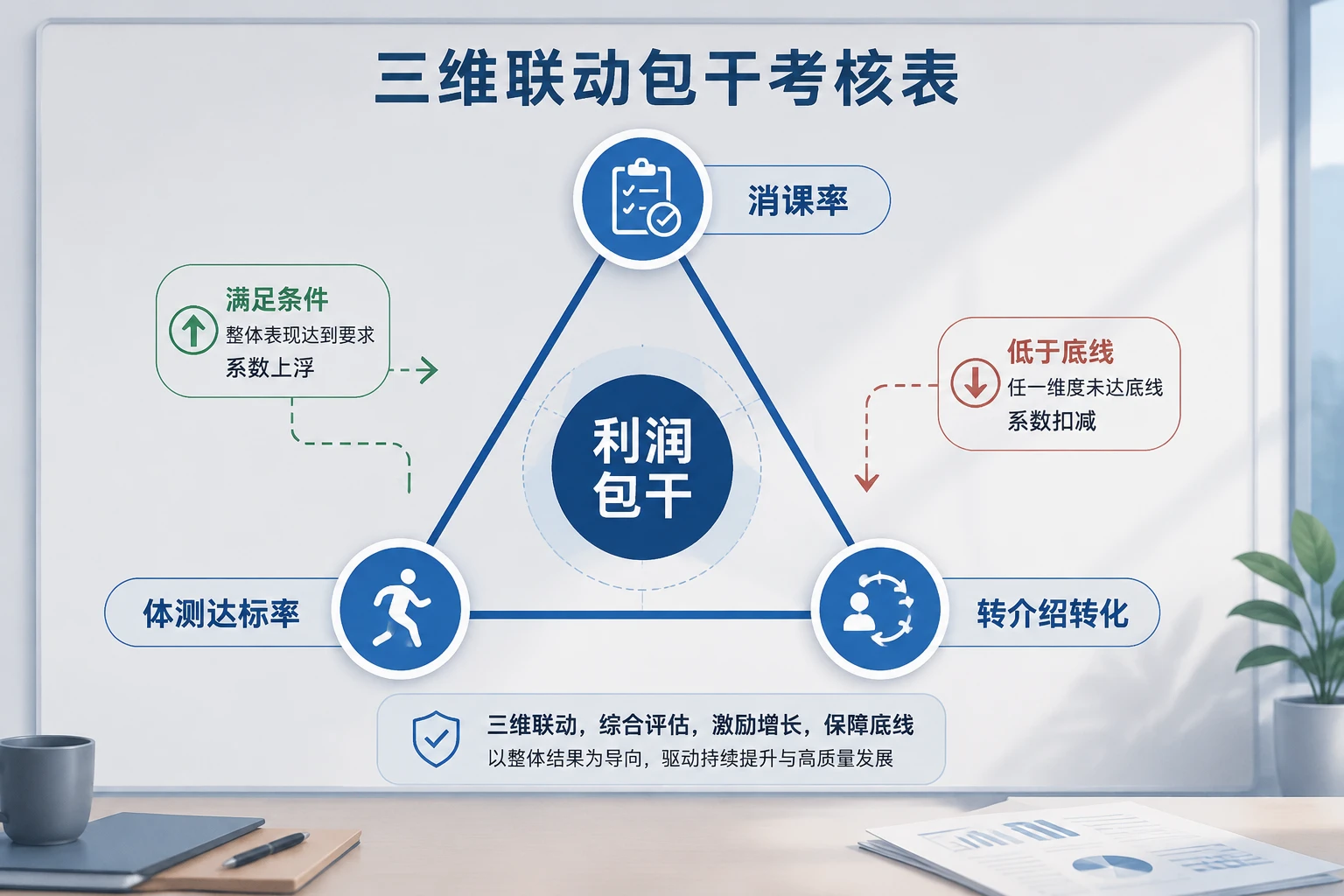 连锁健身房私教消课包干表：消课率、体测达标与转介绍联动（2026年版）