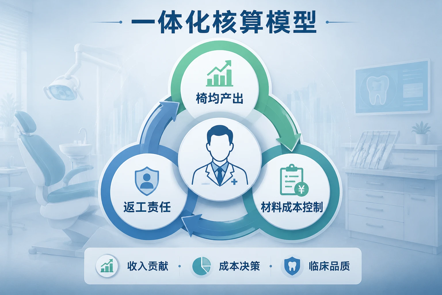 连锁口腔椅旁医生绩效合伙人机制：椅均产出、修复体返工成本与带教积分联动（2026年版）