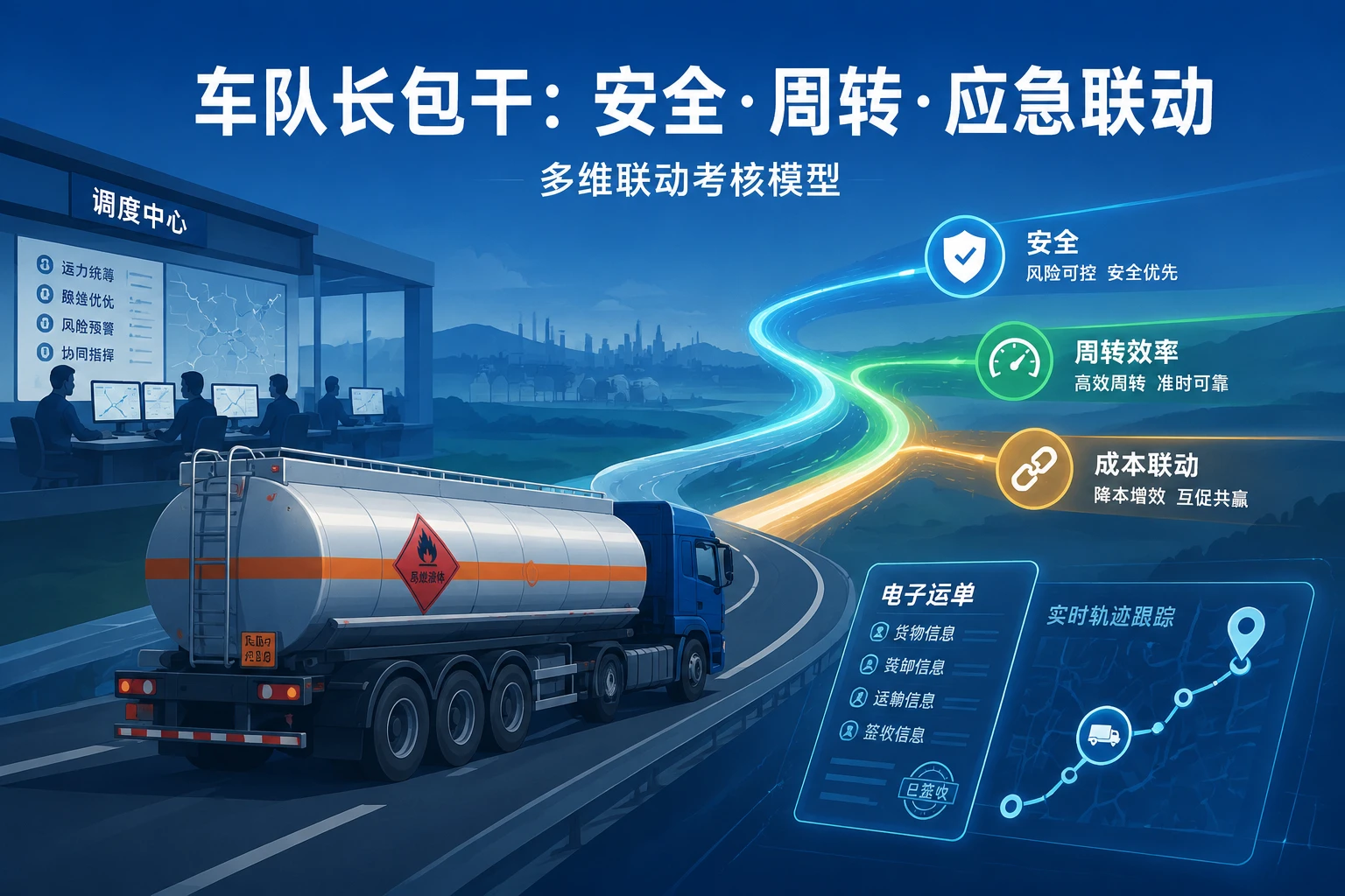 2026年危化品运输车队长包干考核模型：安全指标、周转率与应急成本联动