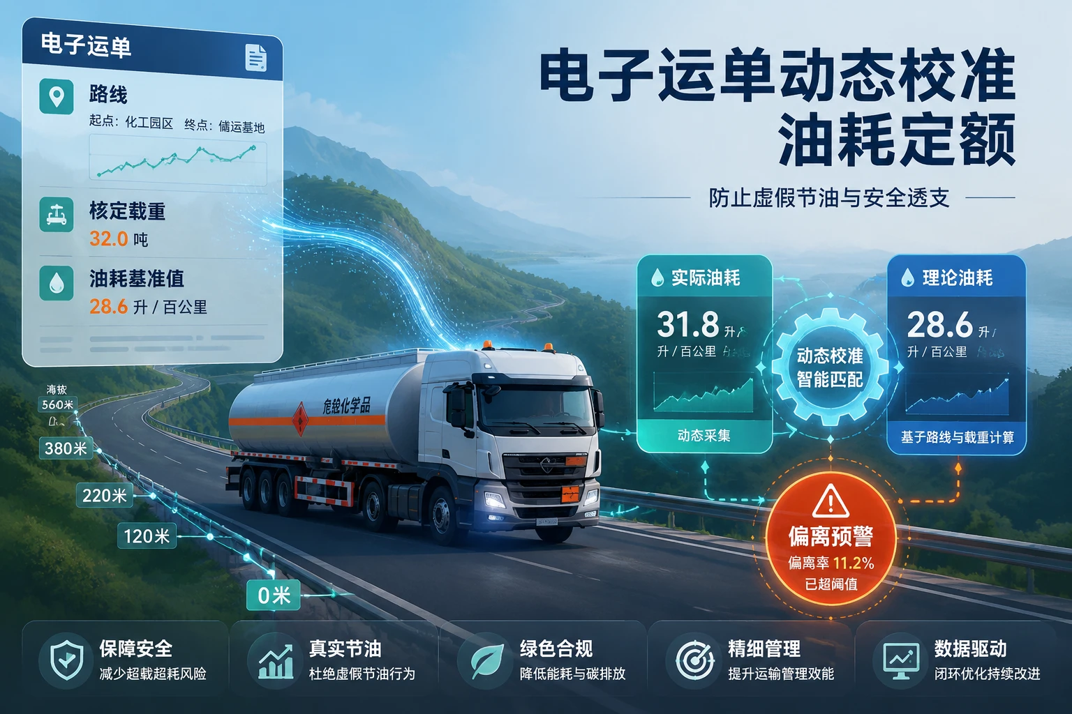 2026年危化车队长包干白皮书：电子运单合规驱动事故率与油耗定额联动