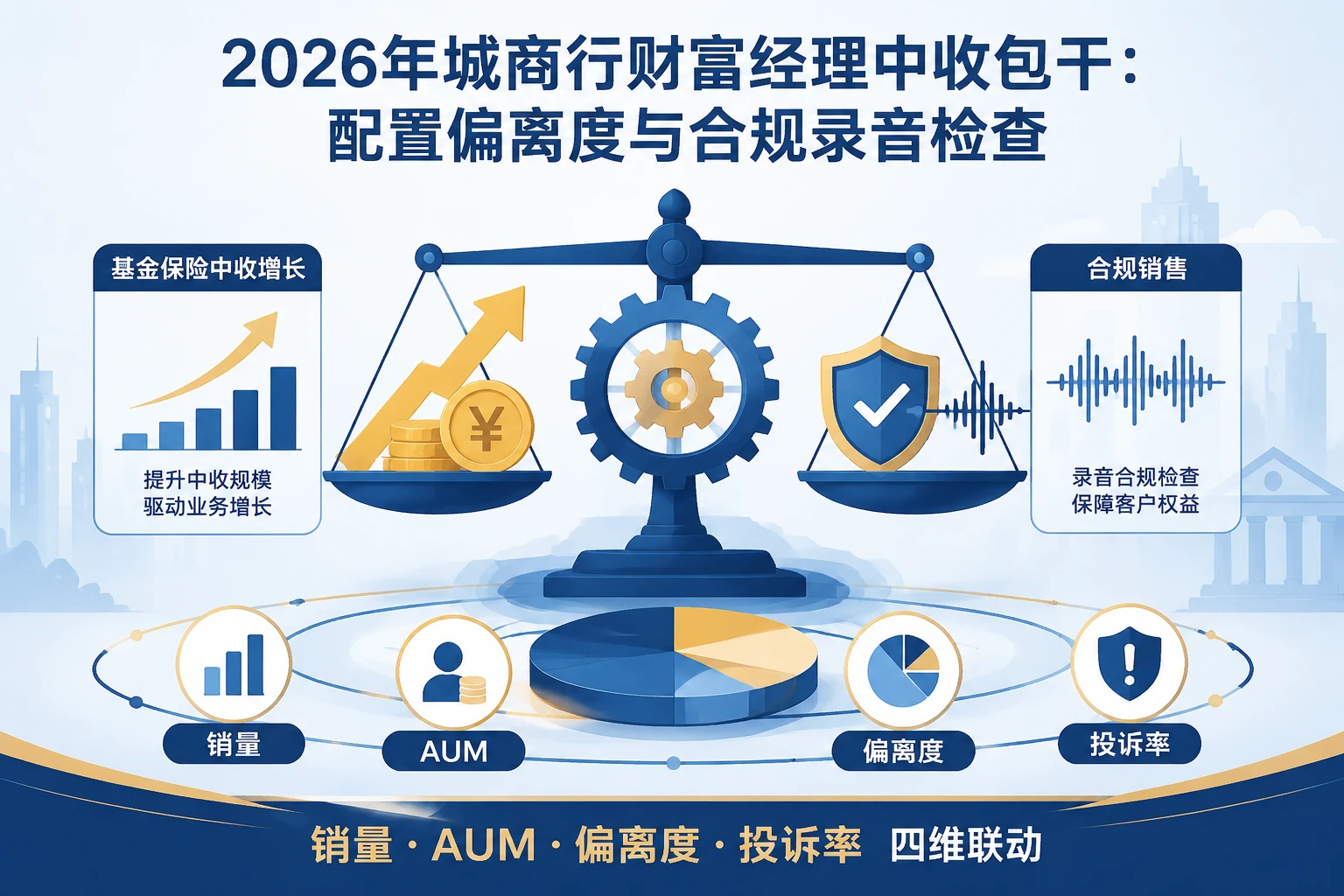 2026年城商行财富经理中收包干：配置偏离度与合规录音检查