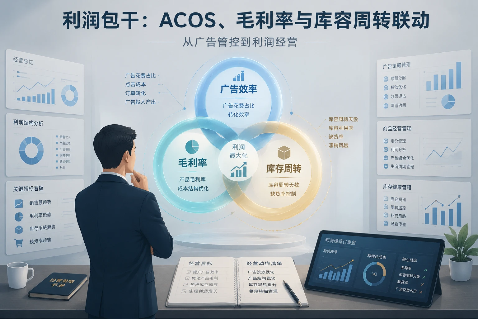 亚马逊运营组长利润包干方案：ACOS、毛利率与库容周转联动