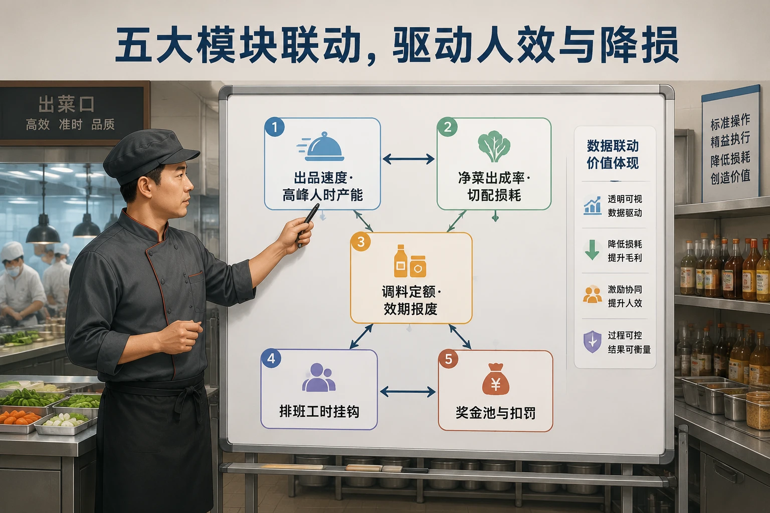 连锁火锅后厨主管包干表：净菜出成率、出品速度与损耗扣罚（2026年版）