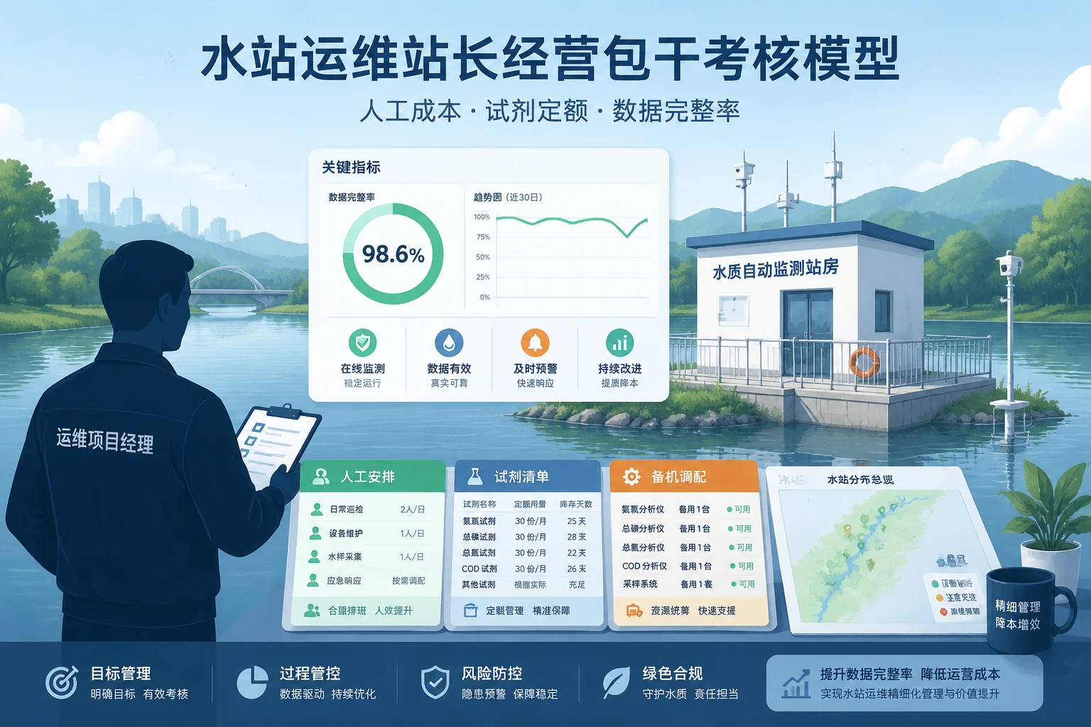 水站运维站长经营包干：人工成本、试剂定额与数据完整率考核（2026年版）