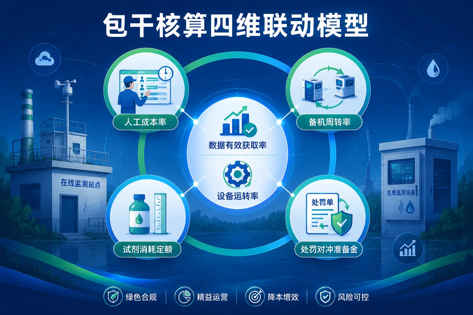 污染源在线监测区域运维利润包干：多站点复用与合规成本对冲