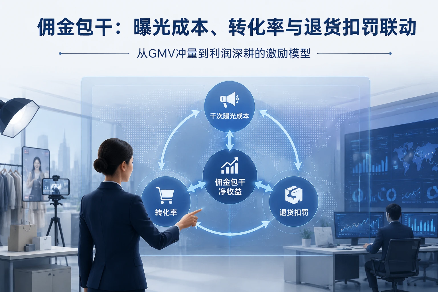 跨境直播主管佣金包干：曝光成本、转化率与退货扣罚联动（2026年版）
