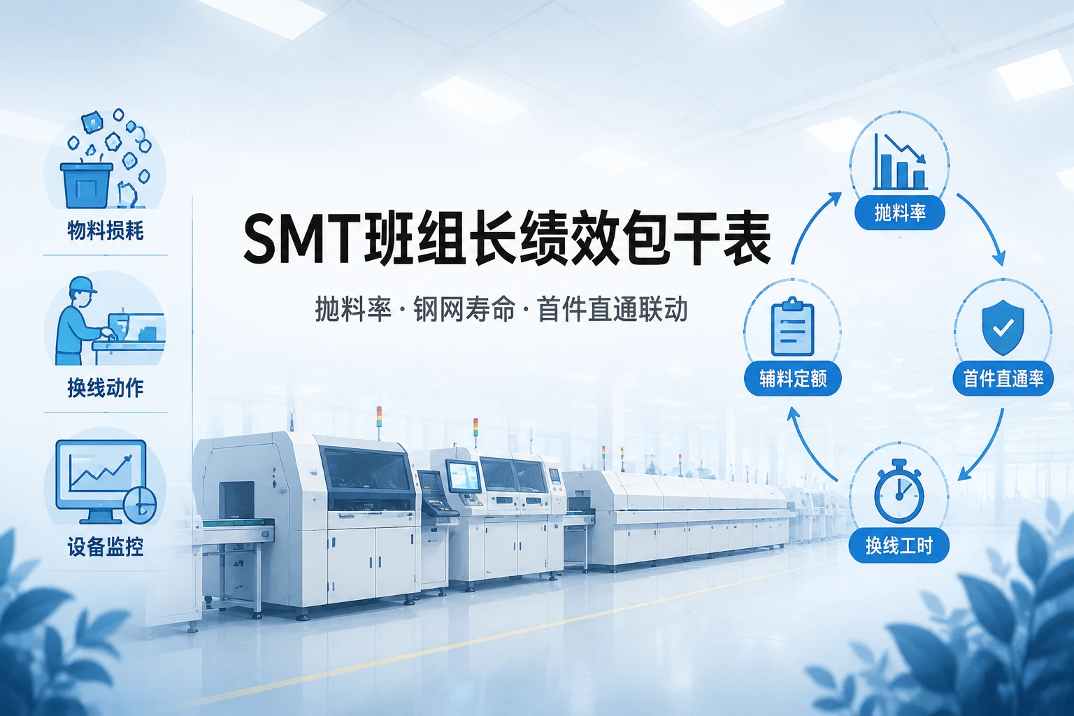 SMT班组长绩效包干表：抛料率、钢网寿命与首件直通联动（2026年版）