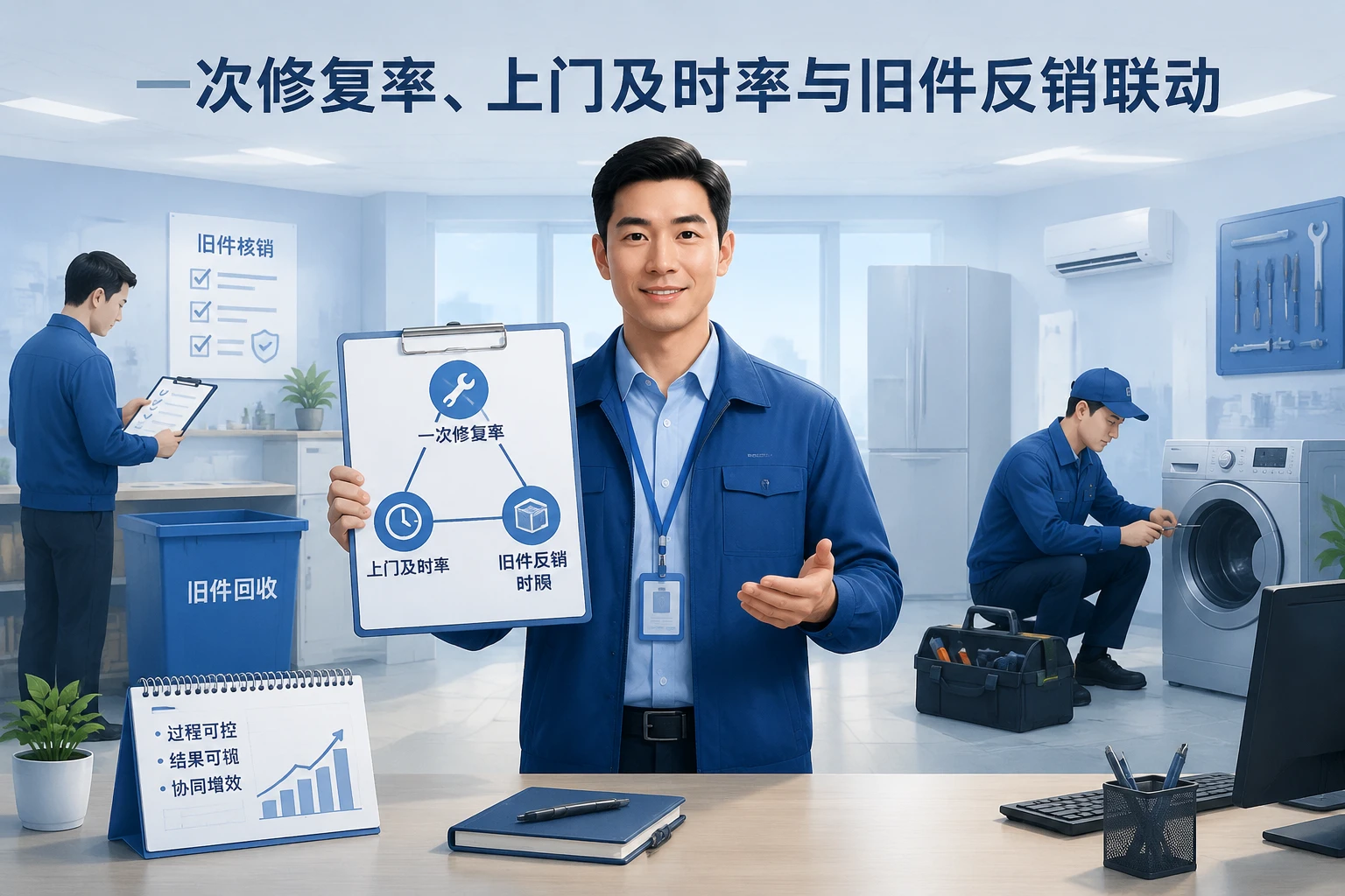 2026年家电售后网点经理包干表：一次修复率、上门及时率与旧件反销联动