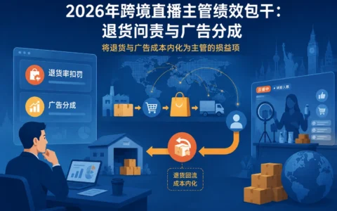 2026年跨境直播主管绩效包干白皮书：退货率扣罚与广告分成机制设计