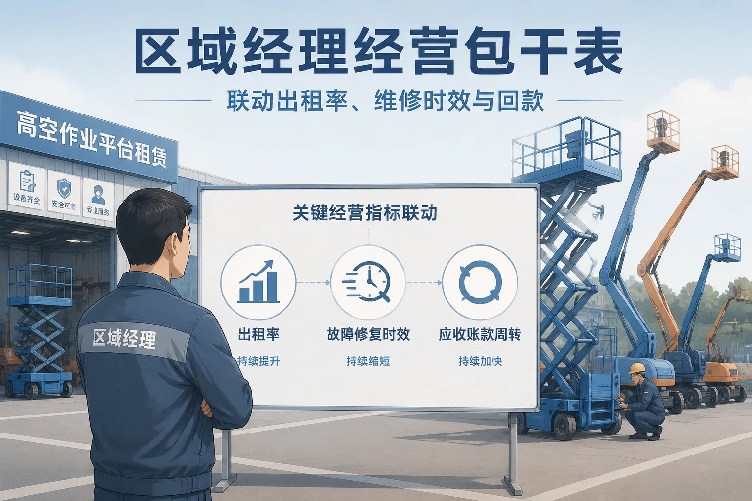 高空租赁区域经理包干表:出租率、维修时效与回款联动(2026年版)