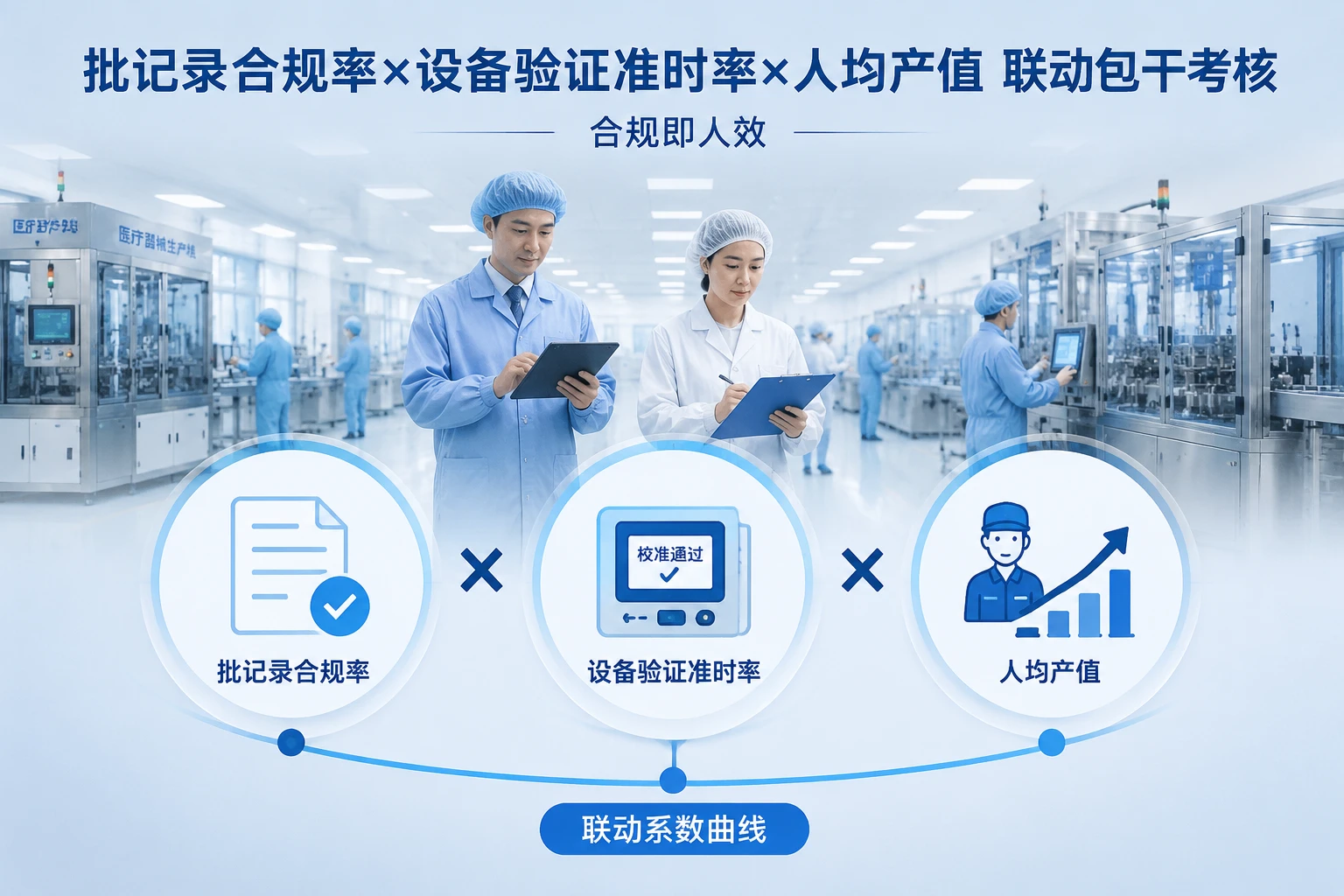 2026年医疗器械生产主管包干表：批记录合规率、设备验证准时率与人均产值联动