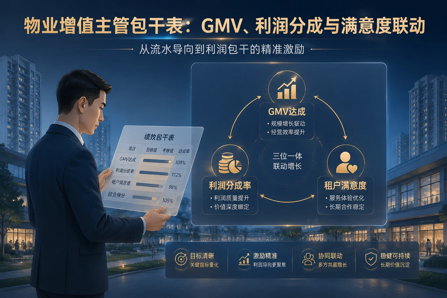 物业增值主管包干表：GMV、利润分成与满意度联动（2026年版）