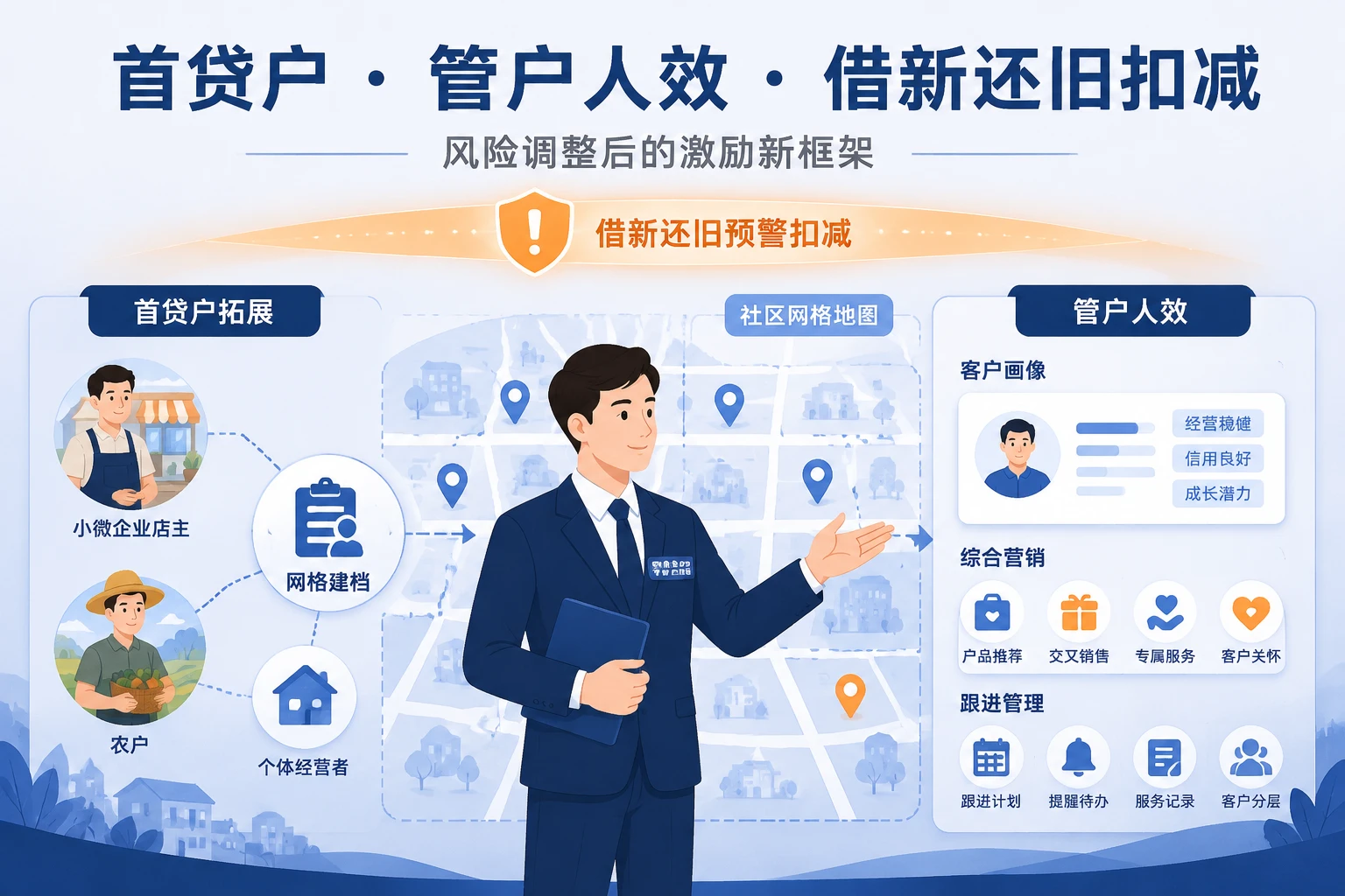 农商行客户经理激励：首贷户、管户人效与借新还旧扣减（2026年版）