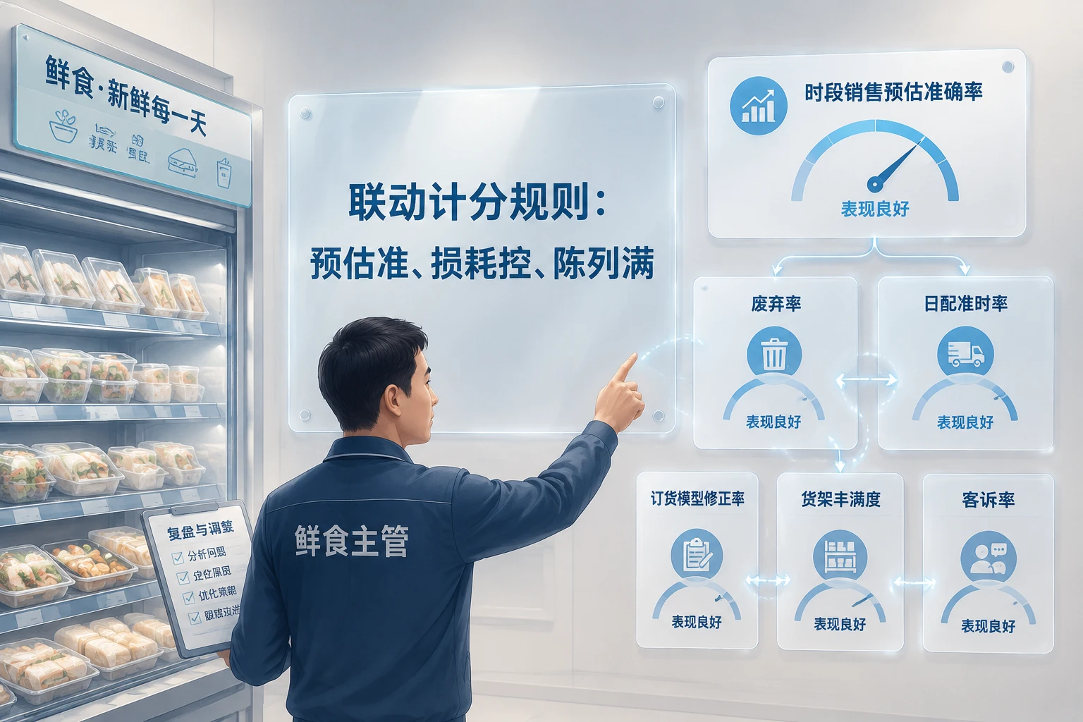 鲜食主管短保损耗考核表单：废弃率与销售预估准确率联动（2026年版）