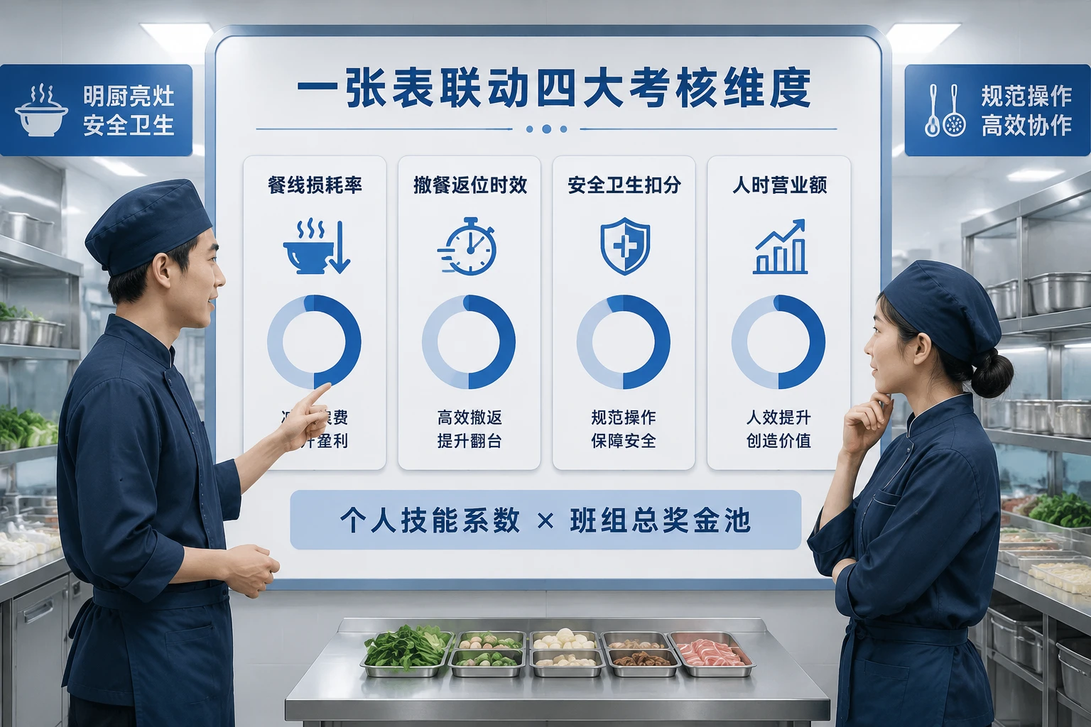 2026年连锁火锅后厨班组奖金包干:损耗率、撤餐时效与安全扣分联动