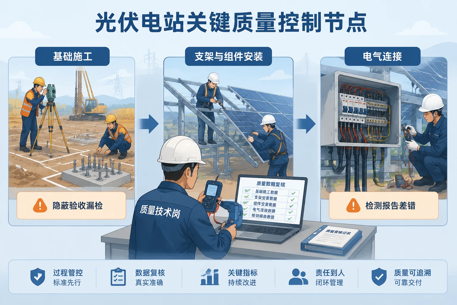 2026年光伏EPC质量岗绩效包干:验收合格率、消缺时效与奖金联动