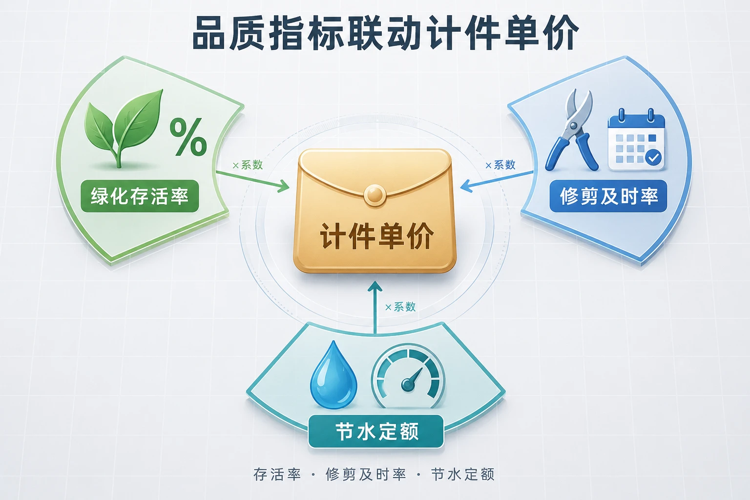 物业绿化班组计件方案：存活率、修剪及时率与节水定额联动（2026年版）