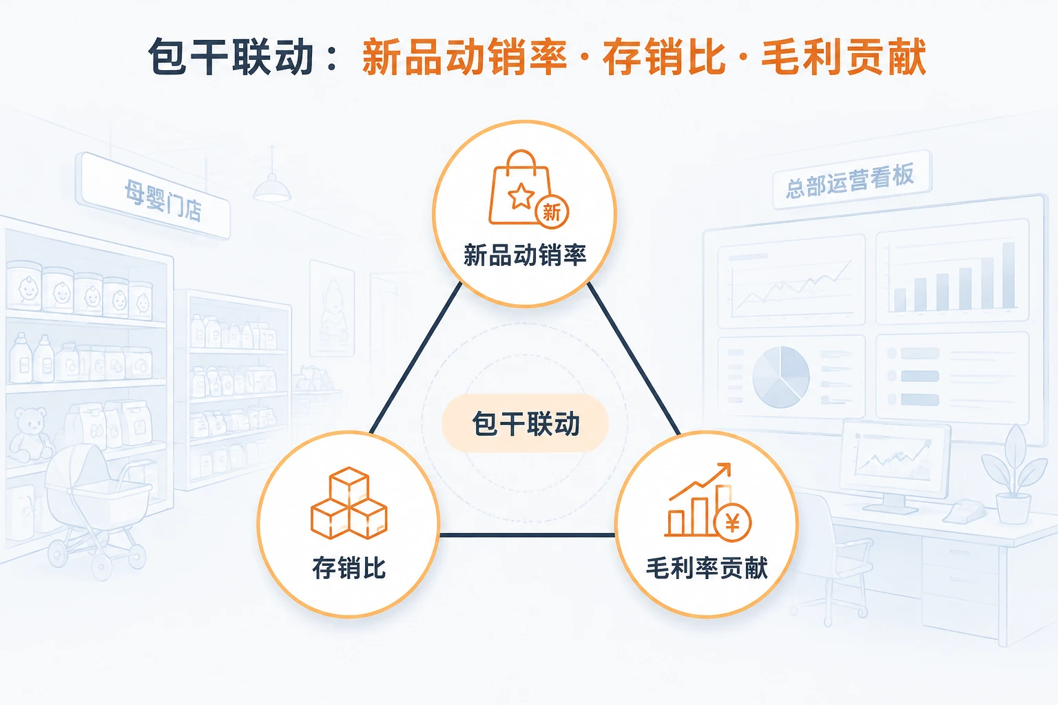 2026年连锁母婴品类买手经营考核表:新品动销率、存销比与毛利贡献联动