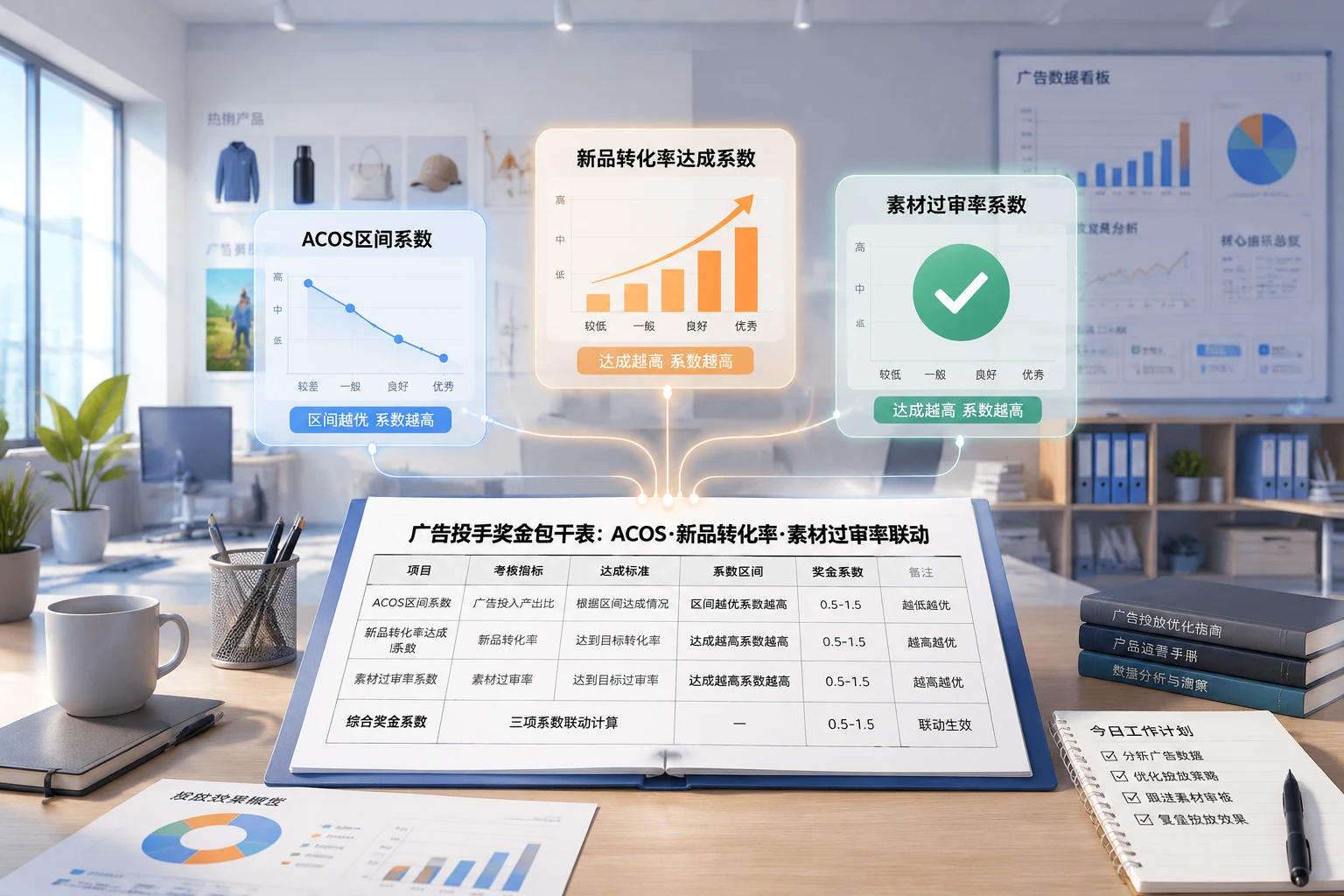 跨境电商广告投手奖金包干表：ACOS、新品转化率与过审率联动（2026年版）